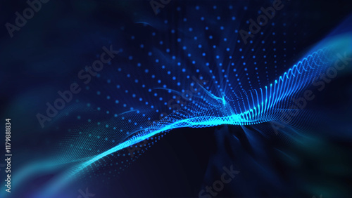Soothing virtual light waves background, creates a positive creative atmosphere
