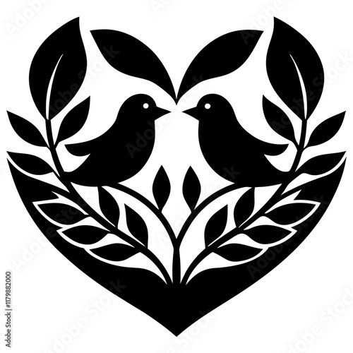 love bird logo  illustration