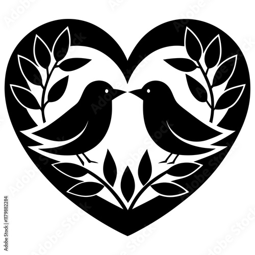 love bird logo  illustration