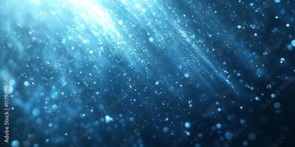 This stunning abstract background showcases radiant blue light rays and shimmering particles, ideal for themes highlighting advancements in science and technology, blending creativity and innovation This stunning abstract background showcases radiant blue light rays and shimmering particles, ideal for themes highlighting advancements in science and technology, blending creativity and innovation