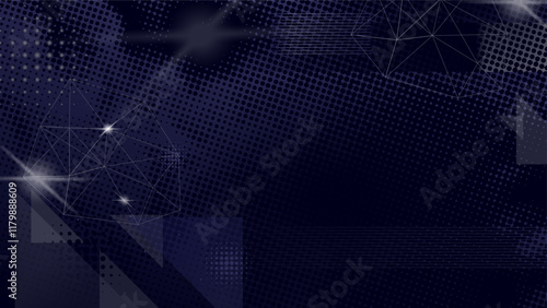 Obraz na plátně Navy Abstract Geometric Background. Modern Illustration.