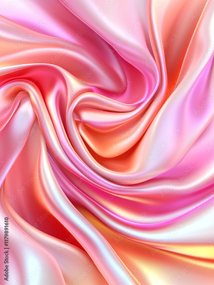 Fototapeta premium Soft Coral Light Fabric Texture Background