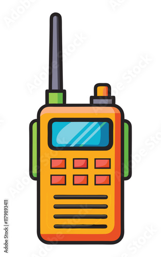 a walkie talkie on a white background