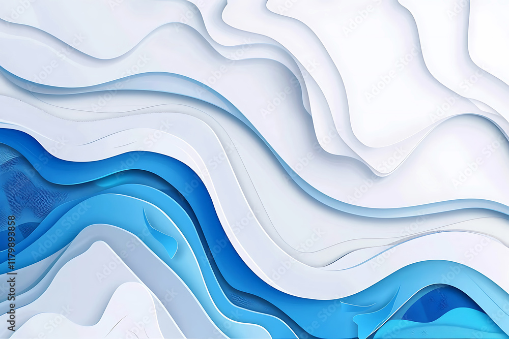 Fototapeta premium Beautiful wavy colorful abstract background