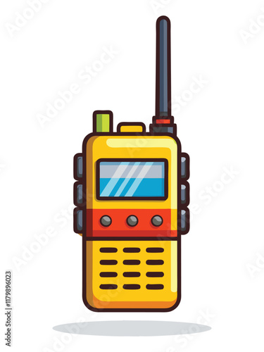 a walkie talkie on a white background