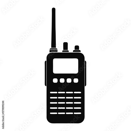 a walkie talkie on a white background