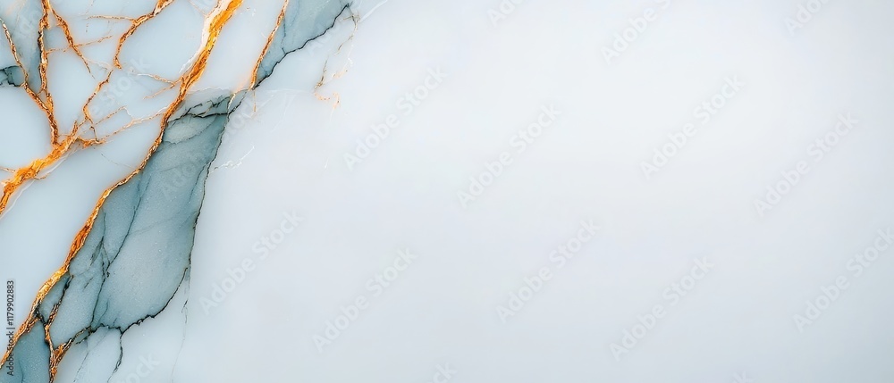 Naklejka premium Elegant Blue and Gold Marble Texture Background Abstract Design Luxury Premium Quality