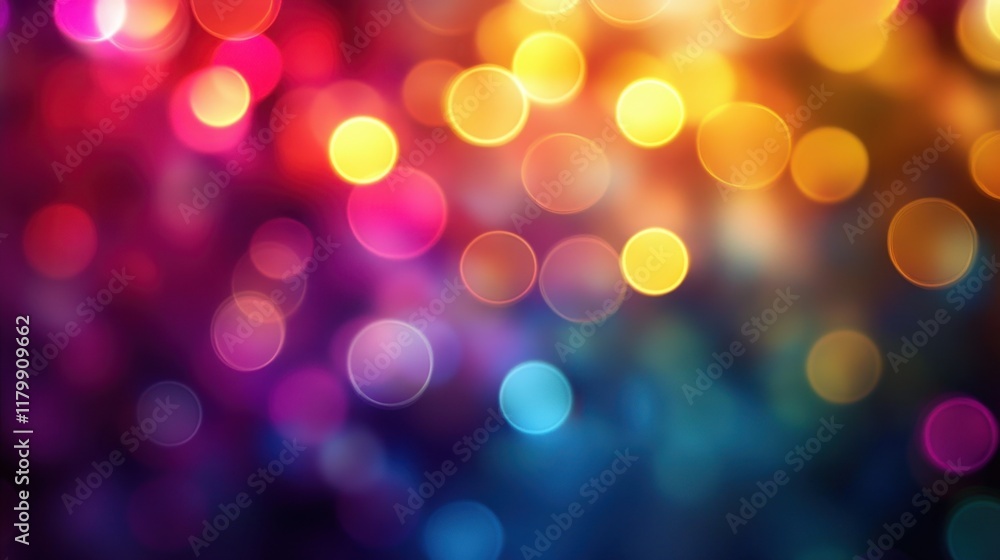 Colorful and Vibrant Background with Blurry Lights in Shades of Red, Orange, Yellow, Blue, and Purple for Creative and Artistic Designs or Celebrations Colorful and Vibrant Background with Blurry Lights in Shades of Red, Orange, Yellow, Blue, and Purple for Creative and Artistic Designs or Celebrations
