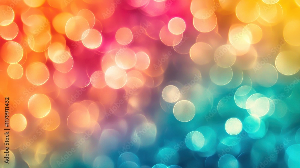 Vibrant Multi-Colored Bokeh Background with Soft Blurred Lights in Shades of Orange, Pink, Yellow, and Blue for Creative Design Projects and Digital Artwork Vibrant Multi-Colored Bokeh Background with Soft Blurred Lights in Shades of Orange, Pink, Yellow, and Blue for Creative Design Projects and Digital Artwork