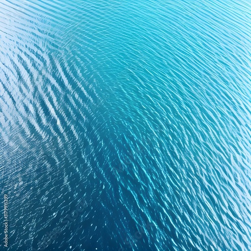 A serene image of water ripples with a smooth gradient of turquoise to deep blue. The textured surface creates dynamic, flowing patterns, reflecting light to produce a calming and fluid visual effect.