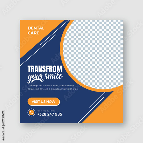 dental care instagram or social media post design