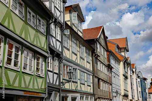 Obraz na płótnie Wolfenbüttel Fassaden am Kleinen Zimmerhof w salonie