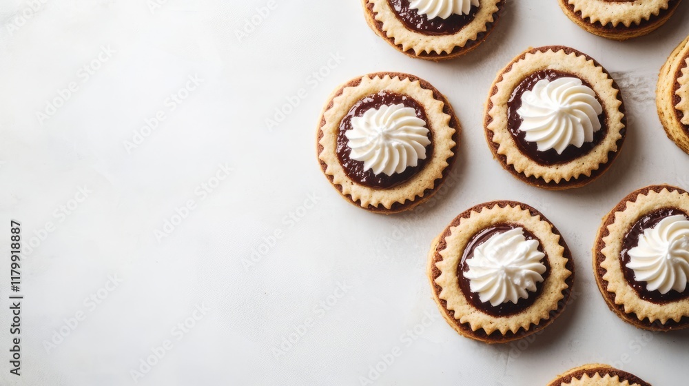 S'mores Linzer Cookies With Copy Space S'mores Linzer Cookies With Copy Space