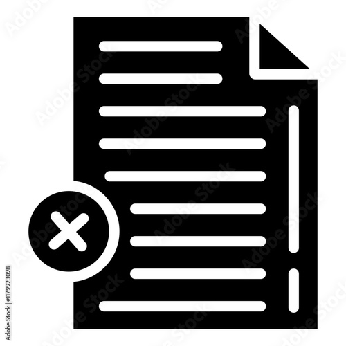 Delete Archive Glyph Icon