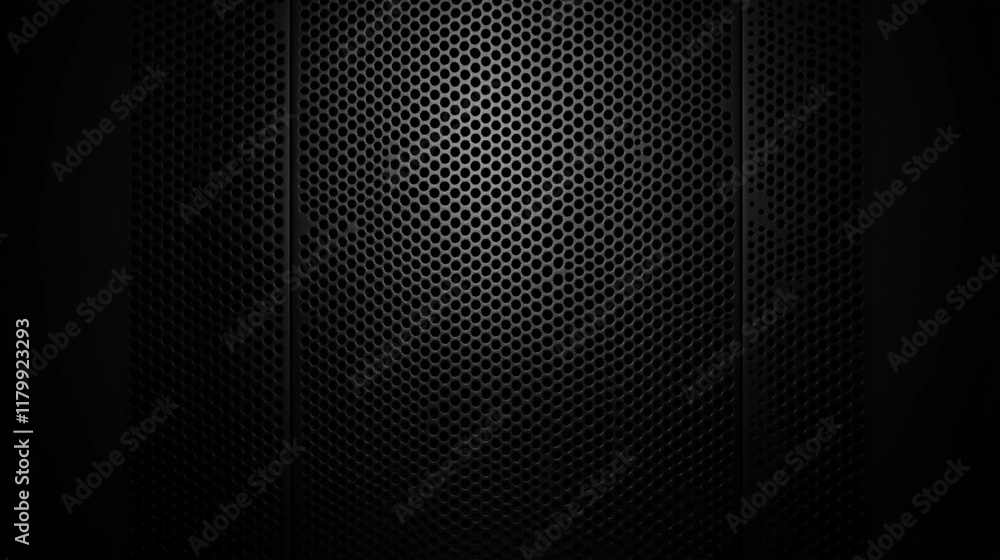 Abstract dark grey and black background, Dark hexagon wallpaper or background