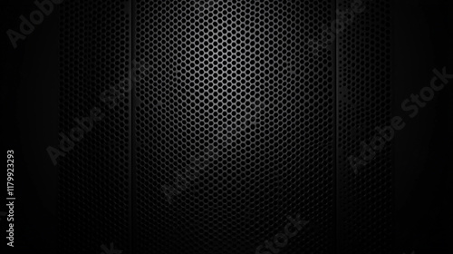 Obraz na płótnie Abstract dark grey and black background, Dark hexagon wallpaper or background w salonie