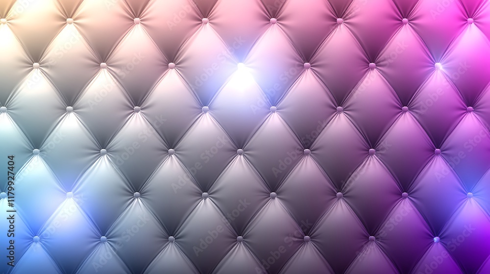 Obraz premium Colorful Diamond Patterned Upholstery Texture Background
