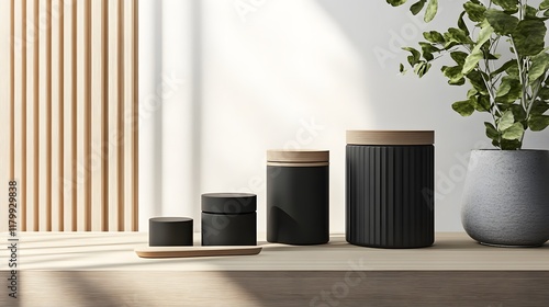 Wallpaper Mural A detailed product prototype mockup, featuring realistic textures and high-resolution images of an innovative new product Torontodigital.ca