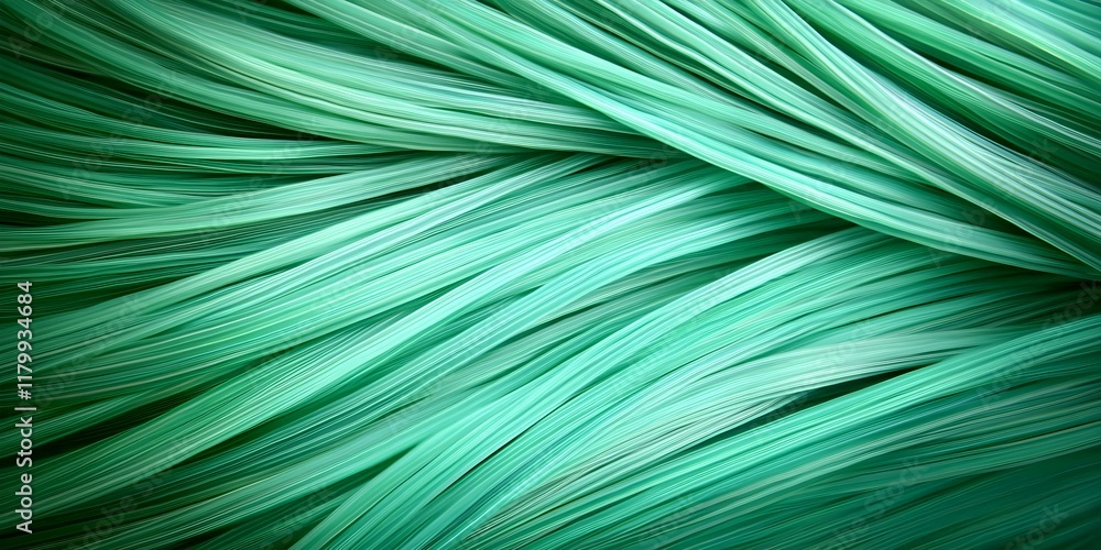 A close-up view of flowing strands or fibers in varying shades of green, creating a textured, abstract pattern. Concept Textured Abstract Art, Close-Up Photography, Flowing Fibers, Shades of Green A close-up view of flowing strands or fibers in varying shades of green, creating a textured, abstract pattern. Concept Textured Abstract Art, Close-Up Photography, Flowing Fibers, Shades of Green