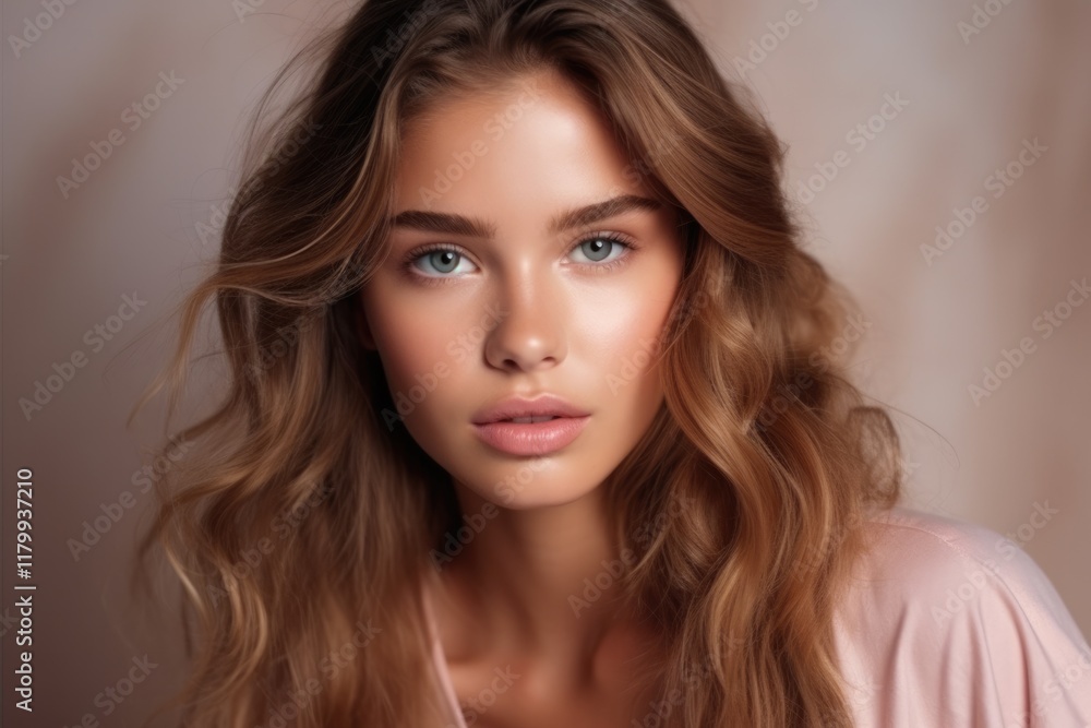 custom made wallpaper toronto digitalNatural Beauty: Young Fashion Model Girl with Beautiful Natural Make-Up, Portrait of Girl with the Perfect Skincare