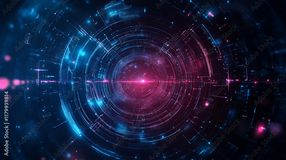 Obraz premium futuristic cyberpunk concept background
