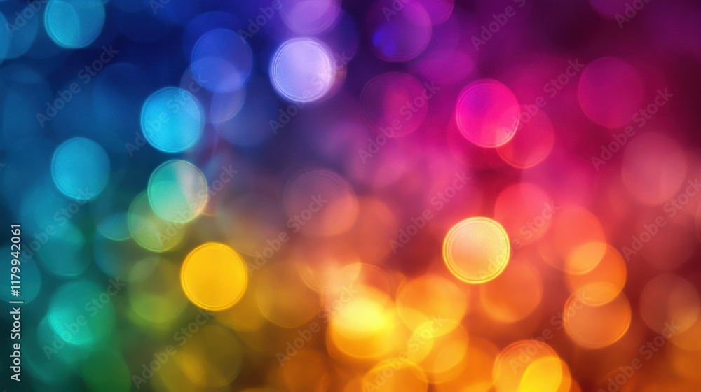 Vibrant Rainbow Bokeh Background with Colorful Circular Lights Creating a Dreamy and Festive Atmosphere for Various Design Projects and Creative Applications Vibrant Rainbow Bokeh Background with Colorful Circular Lights Creating a Dreamy and Festive Atmosphere for Various Design Projects and Creative Applications