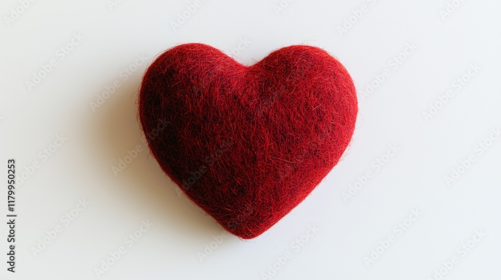 Fototapeta premium Heart on white background. Love. Valentine's day. Abstract background.