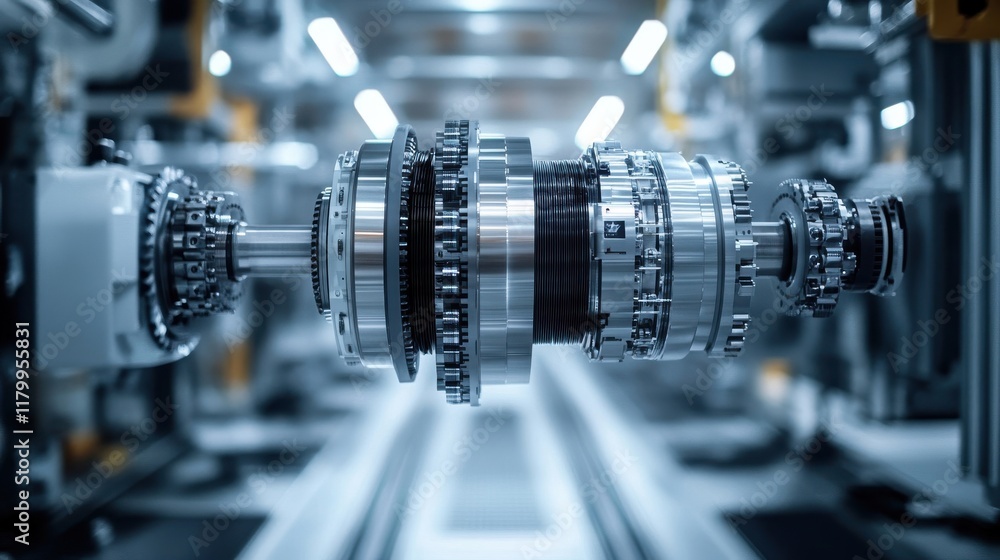 Fototapeta premium Enhancing electric drivetrain safety systems reliable performance automotive innovation