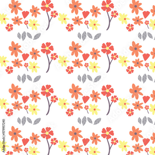 Wallpaper Mural seamless pattern with autumn leaves Torontodigital.ca