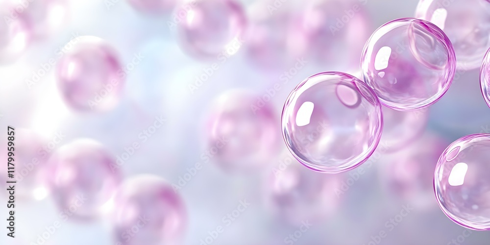 A collection of translucent, pink-tinted bubbles against a soft, blurred background, creating a dreamy atmosphere. Concept Translucent Bubbles, Pink Tint, Soft Background, Dreamy Atmosphere A collection of translucent, pink-tinted bubbles against a soft, blurred background, creating a dreamy atmosphere. Concept Translucent Bubbles, Pink Tint, Soft Background, Dreamy Atmosphere