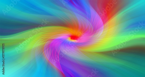 Vibrant abstract background with colorful swirling patterns, blending vivid red, pink, blue, and yellow hues. Perfect for modern art, design projects, or digital creativity