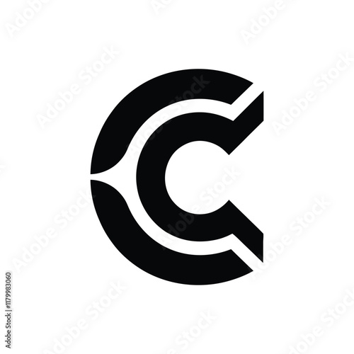 C letter logo icon vector illustration