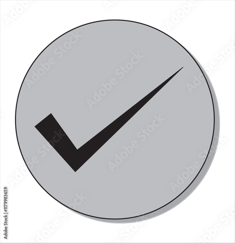 Colorful Check mark tick Icon with round and box Set Stylish Design. Tick icon.EPS10