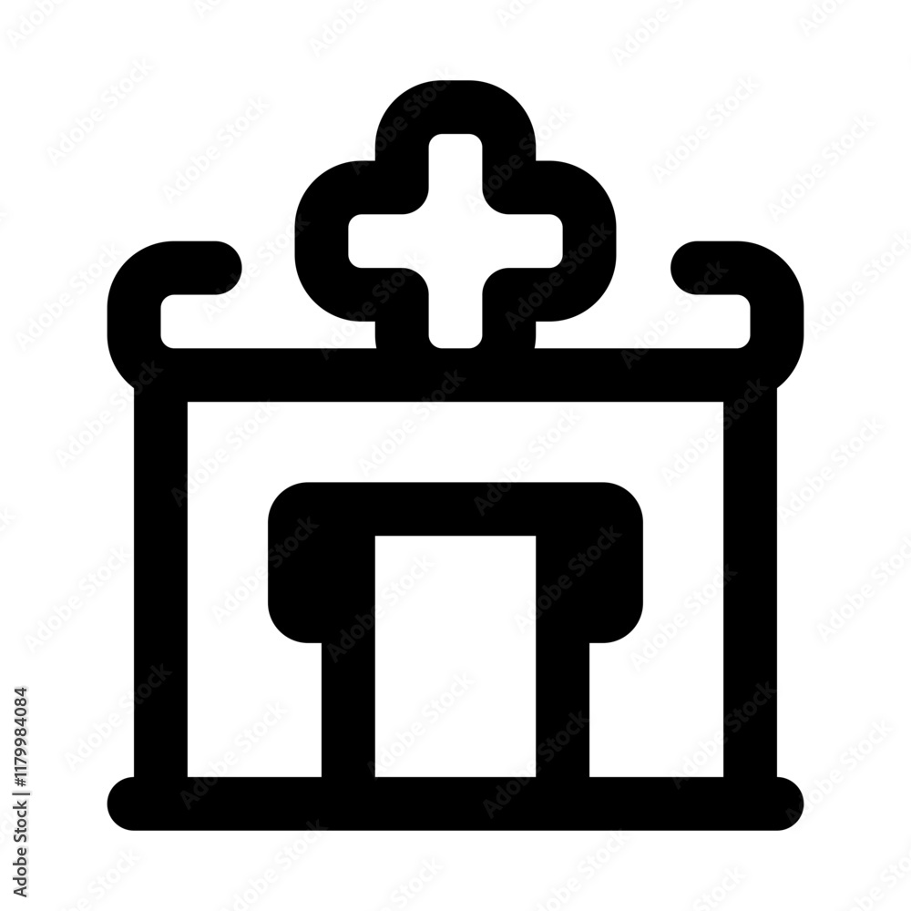 Pharmacy Simple Line Icon. Single icon, line vector icon Pharmacy Simple Line Icon. Single icon, line vector icon
