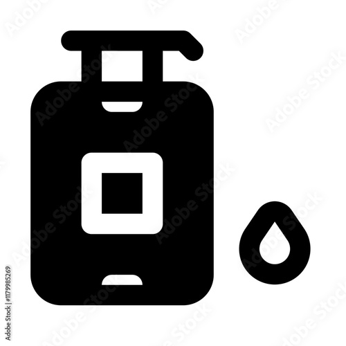 Antiseptic Simple Glyph Icon. Single icon, glyph vector icon