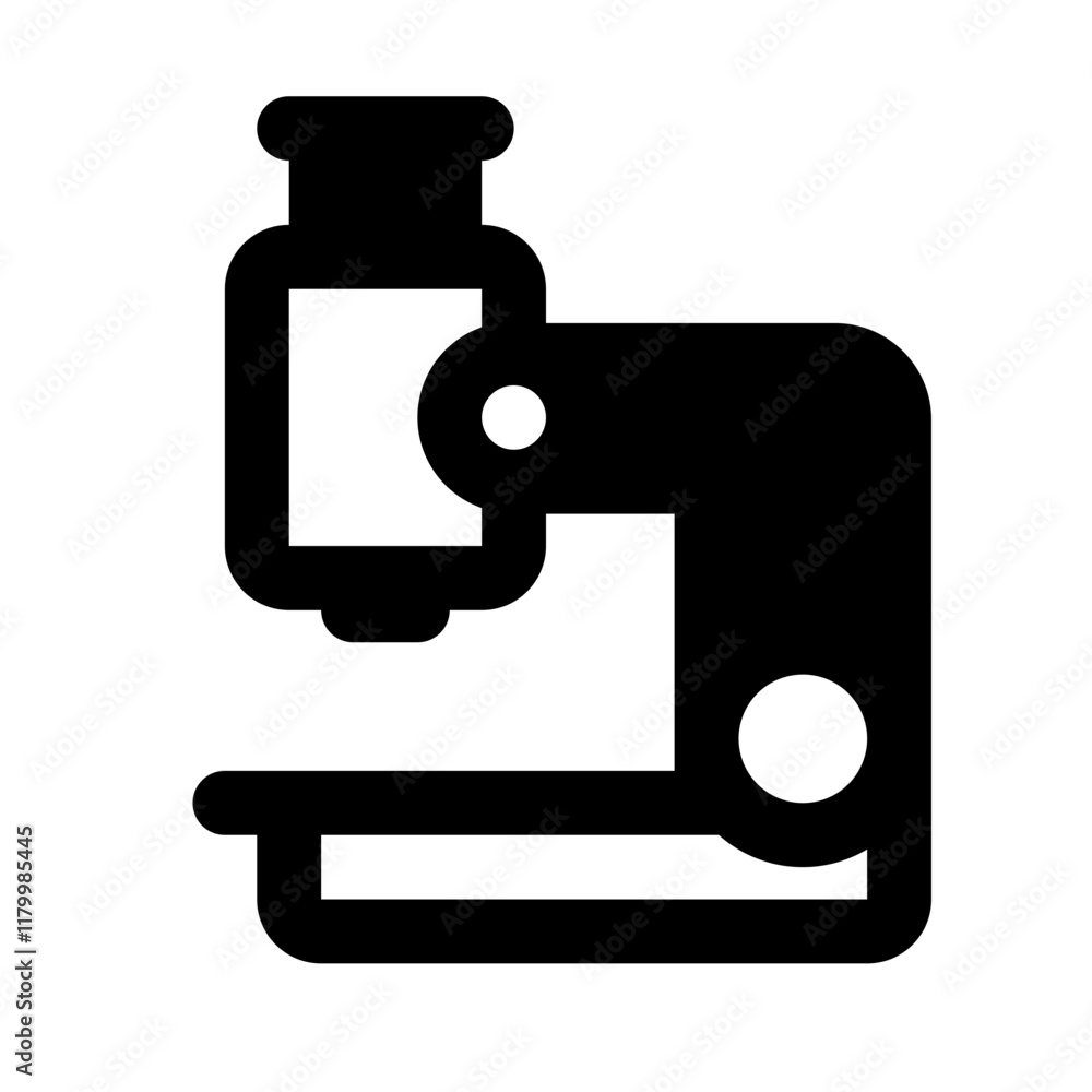 Microscope Simple Glyph Icon. Single icon, glyph vector icon Microscope Simple Glyph Icon. Single icon, glyph vector icon