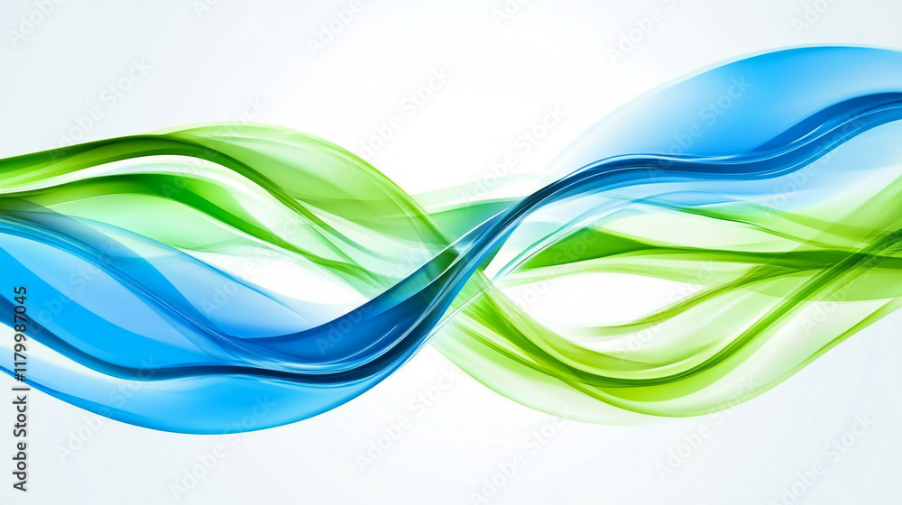 Abstract green and blue background, Futuristic wavy abstract background, digital green particles concept illustration Abstract green and blue background, Futuristic wavy abstract background, digital green particles concept illustration