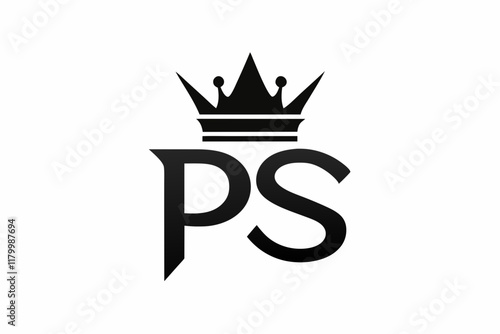 Ps Logo Stock Vector. PS Letter Logo Design with Simple style