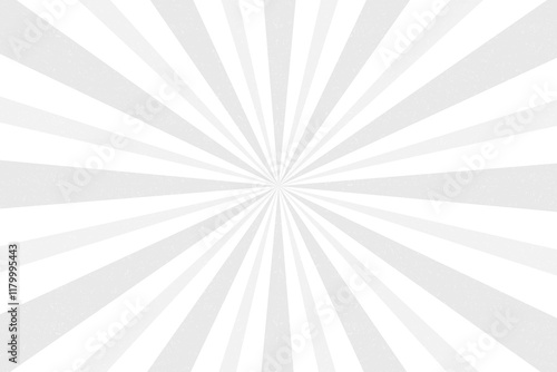 Vintage white grey sun rays background. Grunge retro burst wallpaper. 