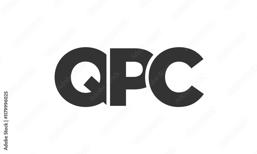 QPC logo design template with strong and modern bold text. Initial based vector logotype featuring simple and minimal typography. Trendy company identity. QPC logo design template with strong and modern bold text. Initial based vector logotype featuring simple and minimal typography. Trendy company identity.
