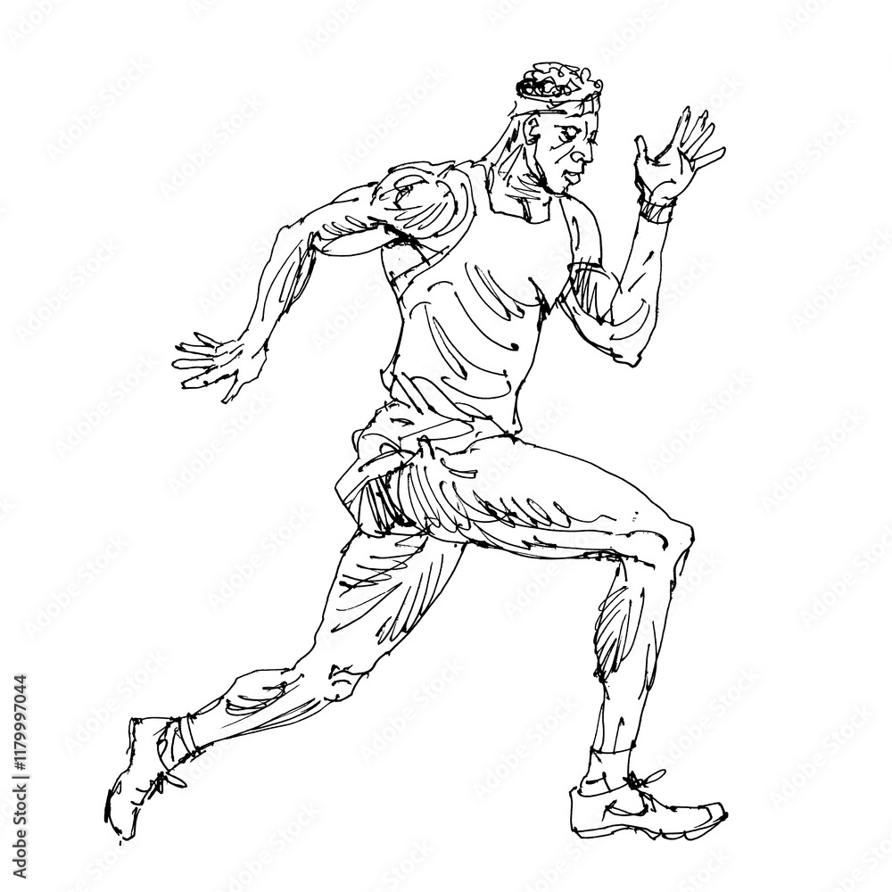 Fototapeta premium Running man