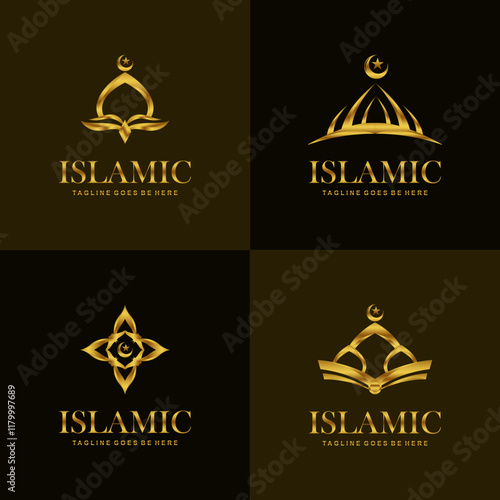 Islamic Logo Vector Art  Icons  and Graphics