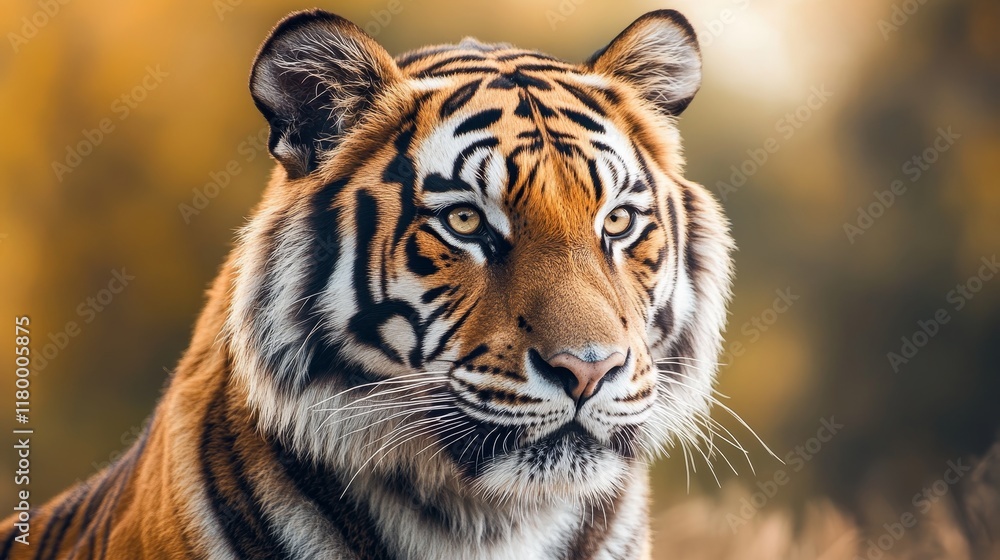 Fototapeta premium Tiger head hand drawn illustration design, pencil stroke style