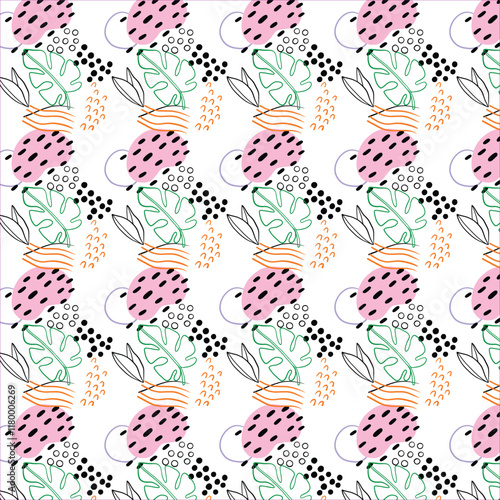 seamless background with hearts