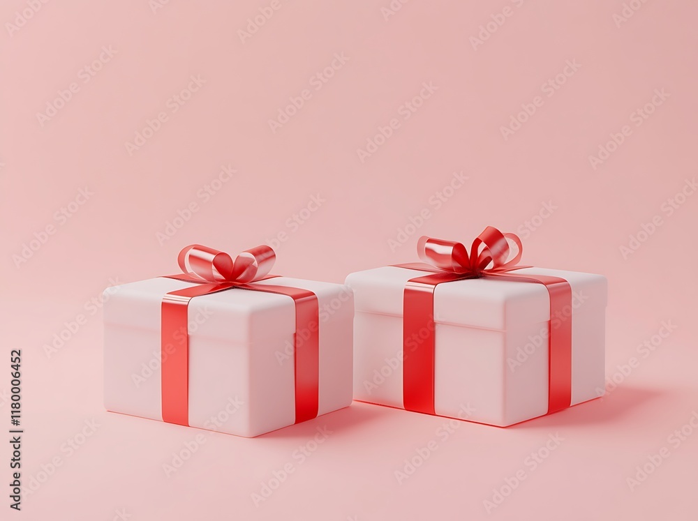 Obraz premium gift box with ribbon