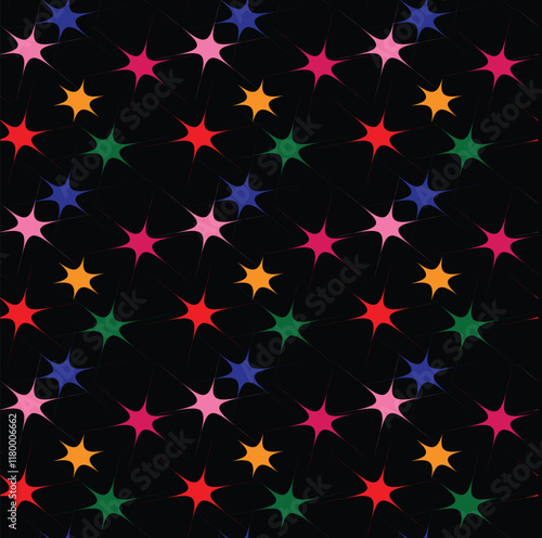seamless pattern with stars