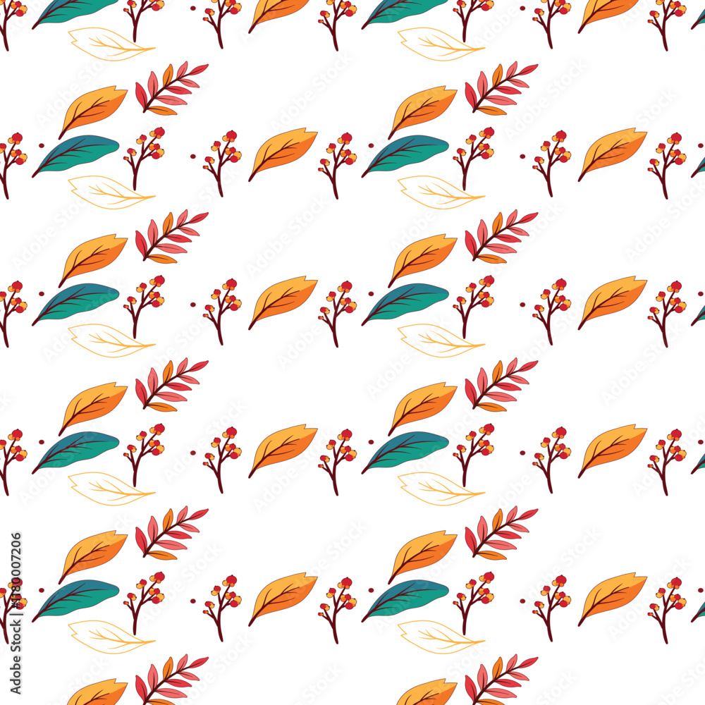 pattern with autumn leaves pattern with autumn leaves