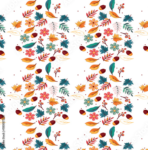 seamless pattern with flowers