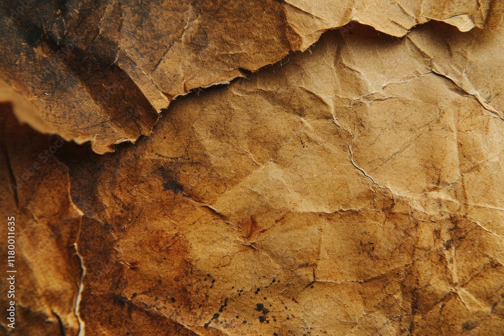 Fototapeta premium Vintage Brown Paper Texture for Retro Background and Decoration