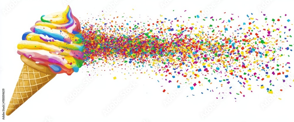 Fototapeta premium new year trumpet in golden line art style, elements for the new year